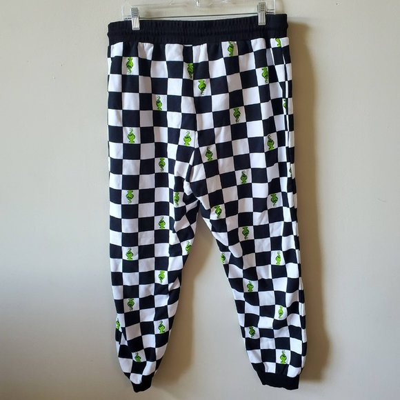 Forever 21 x Dr Seuss The Grinch Check Print Joggers Plus Size 1X - Picture 3 of 4